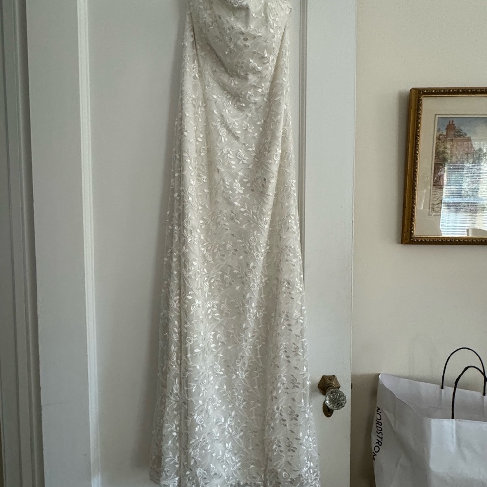 Jessica McClintock worn once wedding dress so 6